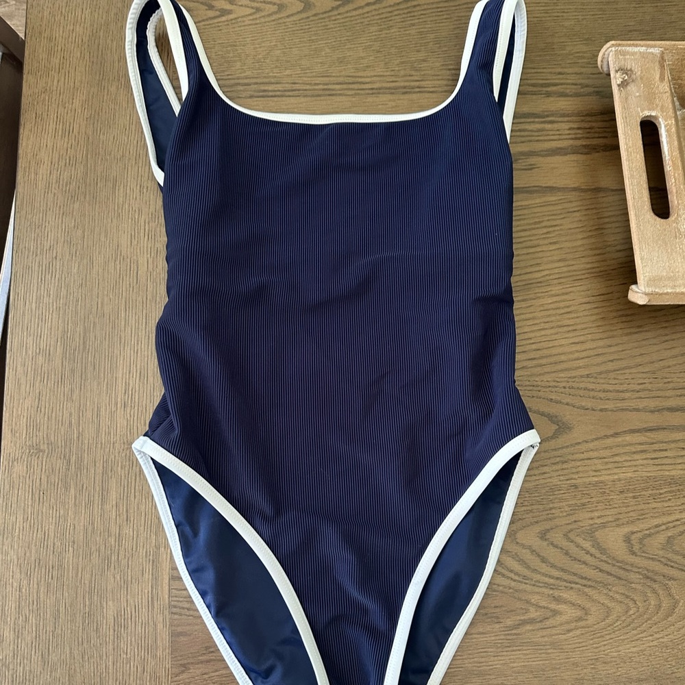 LainSnow Navy one piece - excellent condition!
